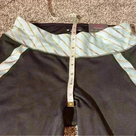 Tek Gear Womens Leggings Pants Multicolor Low Rise Drytek Stripe Yoga Athletic S - Picture 6 of 9